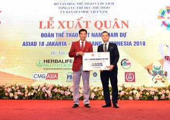 Herbalife and Vietnam Olympic Committee give send-off to  almost 353 Vietnamese athletes bound for 2018 ASIAD in Indonesia